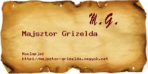 Majsztor Grizelda névjegykártya
